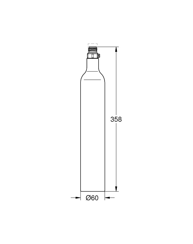 RICARICA: GROHE Blue bombola CO2 da 425 g (4 pezzi)