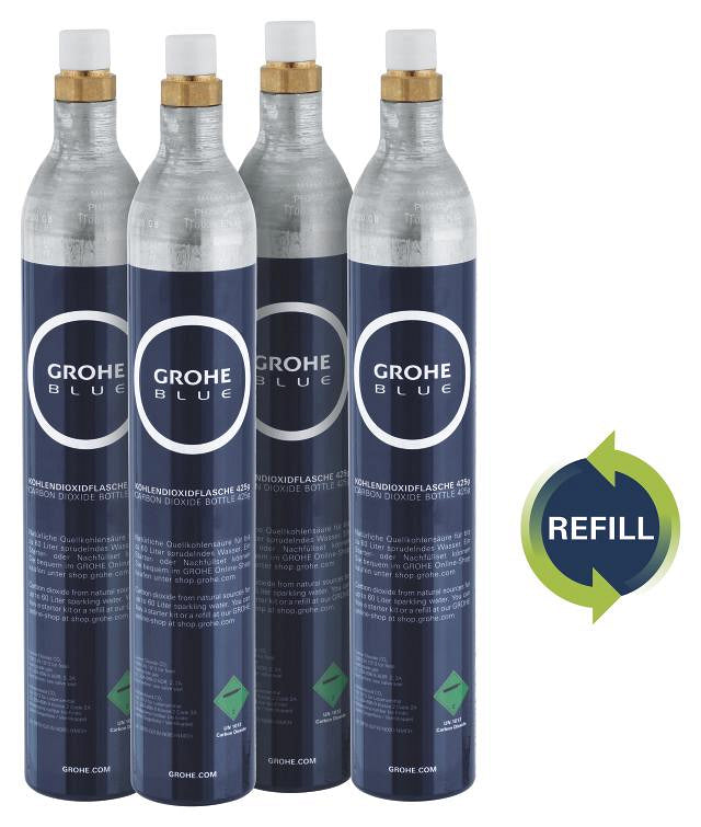 RICARICA: GROHE Blue bombola CO2 da 425 g (4 pezzi)