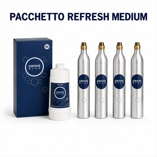 Pacchetto Refresh Medium: Filtro M + Kit CO2 (4 bombole)