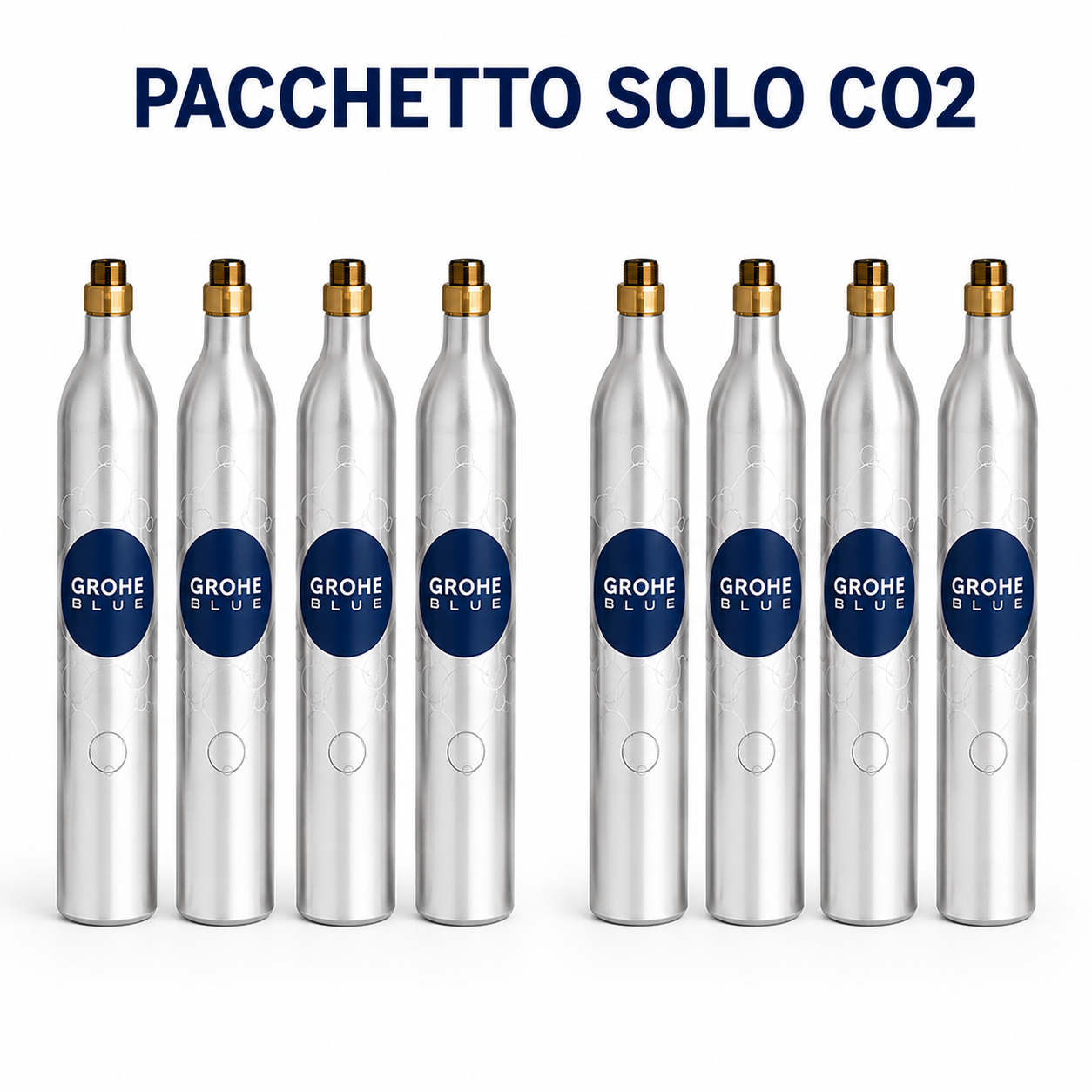 Pacchetto Solo CO2: 2 Kit CO2 (8 bombole)